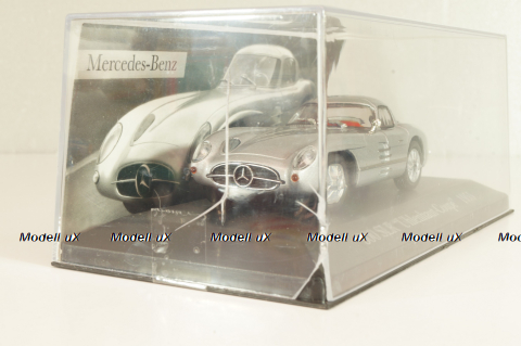 Mercedes-Benz 300 SLR Coupe Uhlenhaut (W196S) 1955, silver, MBOMS068, Altaya, Mercedes-Benz Offizielle Modell Sammlung #68, 1:43 Уценка!