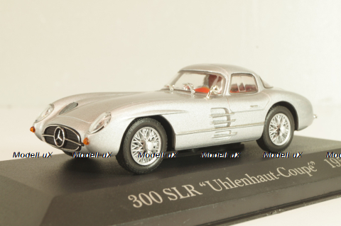 Mercedes-Benz 300 SLR Coupe Uhlenhaut (W196S) 1955, silver, MBOMS068, Altaya, Mercedes-Benz Offizielle Modell Sammlung #68, 1:43 Уценка!