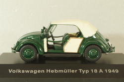 Volkswagen Hebmuller typ 18 A 1949, Volkswagen Offizielle Modell-Sammlung, Altaya #65 1:43