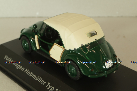 Volkswagen Hebmuller typ 18 A 1949, Volkswagen Offizielle Modell-Sammlung, Altaya #65 1:43