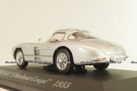 Mercedes-Benz 300 SLR Coupe Uhlenhaut (W196S) 1955, silver, MBOMS068, Altaya, Mercedes-Benz Offizielle Modell Sammlung #68, 1:43 Уценка!