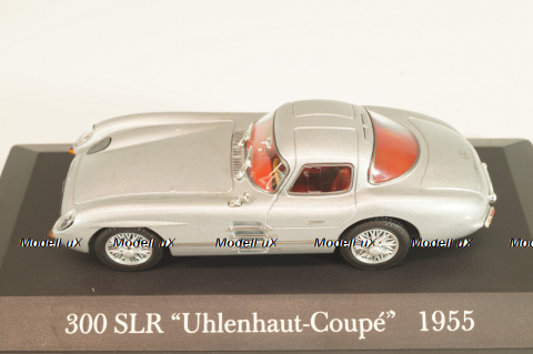 Mercedes-Benz 300 SLR Coupe Uhlenhaut (W196S) 1955, silver, MBOMS068, Altaya, Mercedes-Benz Offizielle Modell Sammlung #68, 1:43 Уценка!