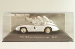 Mercedes-Benz 300 SLR Roadster (W196S) racing sports car 1955, silver, MBOMS032, Altaya, Mercedes-Benz Offizielle Modell Sammlung #32, 1:43