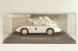 Mercedes-Benz 300 SLR Roadster (W196S) racing sports car 1955, silver, MBOMS032, Altaya, Mercedes-Benz Offizielle Modell Sammlung #32, 1:43