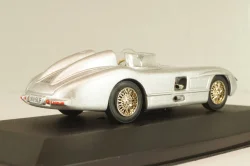 Mercedes-Benz 300 SLR Roadster (W196S) racing sports car 1955, silver, MBOMS032, Altaya, Mercedes-Benz Offizielle Modell Sammlung #32, 1:43