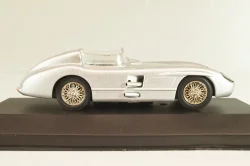 Mercedes-Benz 300 SLR Roadster (W196S) racing sports car 1955, silver, MBOMS032, Altaya, Mercedes-Benz Offizielle Modell Sammlung #32, 1:43