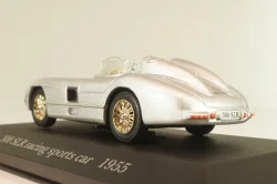 Mercedes-Benz 300 SLR Roadster (W196S) racing sports car 1955, silver, MBOMS032, Altaya, Mercedes-Benz Offizielle Modell Sammlung #32, 1:43