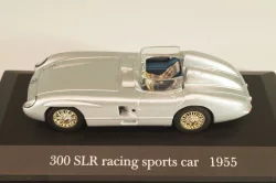 Mercedes-Benz 300 SLR Roadster (W196S) racing sports car 1955, silver, MBOMS032, Altaya, Mercedes-Benz Offizielle Modell Sammlung #32, 1:43