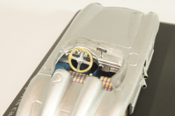 Mercedes-Benz 300 SLR Roadster (W196S) racing sports car 1955, silver, MBOMS032, Altaya, Mercedes-Benz Offizielle Modell Sammlung #32, 1:43