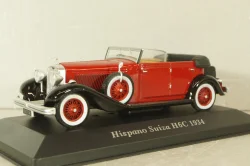 Hispano Suiza H6C Cabriolet 1934, red, Altaya 1:43