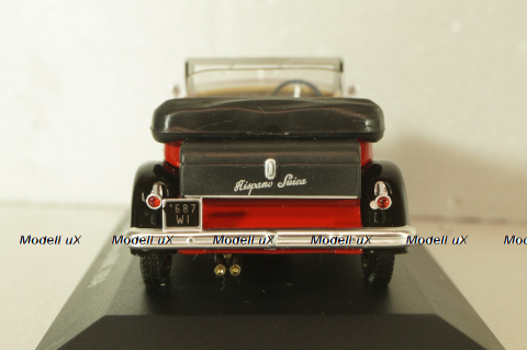 Hispano Suiza H6C Cabriolet 1934, red, Altaya 1:43