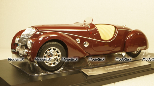 Peugeot 302 Darl'Mat Roadster 1937 dark red,184695, Norev 1:18