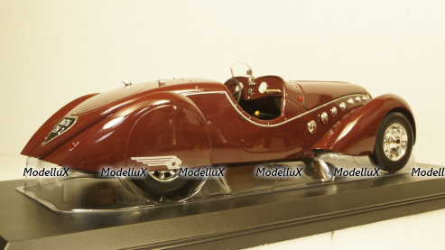 Peugeot 302 Darl'Mat Roadster 1937 dark red,184695, Norev 1:18
