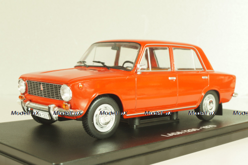 Ваз-2101 Жигули 1970, Lada 1200, красный, Hachette 1:24 #2