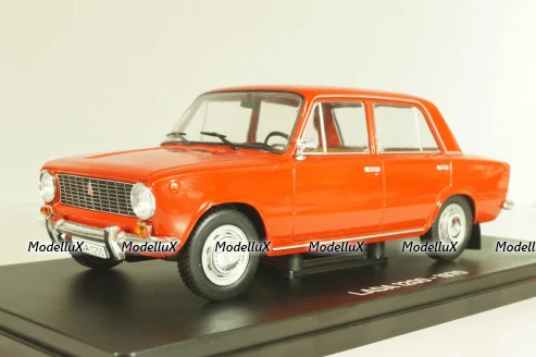 Ваз-2101 Жигули 1970, Lada 1200, красный, Hachette 1:24 #2