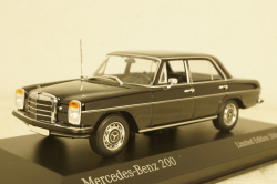 Mercedes 200 1968 black, 943034004,  Minichamps 1:43 