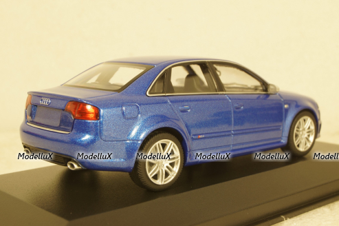 Audi RS4 2004 blue metallic, 943014603,  Minichamps 1:43