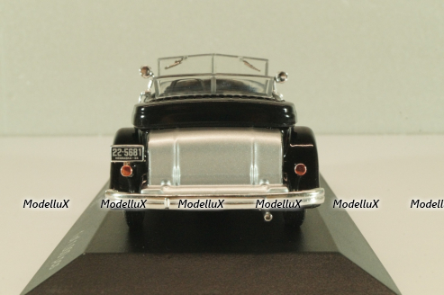 Chrysler Imperial Le Baron phaeton 1933, black/silver,WB114, WhiteBox 1:43