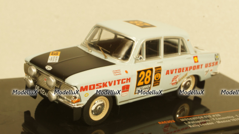 Москвич 412, No.28, Rally London - Mexiko, L.Potapcikas/Y.Lesovskiy/E.Bazhenov, 1970, RAC353, IXO 1:43
