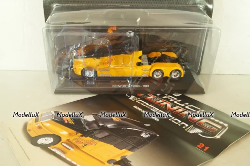 Kenworth T2000 tractor 1997, yellow/black, Truck Tuning Collection #21, Hachette 1:43