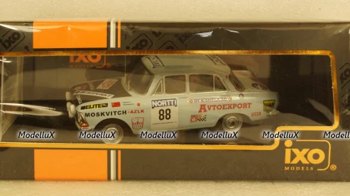 Москвич 412 No.88, 1000 Lakes Rally, 1973 V.Boubnov/A.Pechenkin, RAC356, IXO 1:43