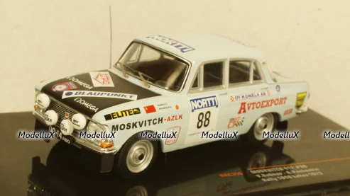 Москвич 412 No.88, 1000 Lakes Rally, 1973 V.Boubnov/A.Pechenkin, RAC356, IXO 1:43