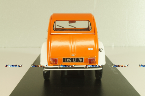 CITROEN 2CV Spot, orange/white, G111V054, Hachette 1:24