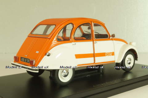CITROEN 2CV Spot, orange/white, G111V054, Hachette 1:24