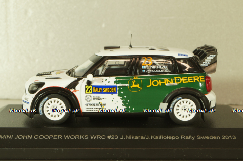 Mini Cooper Countryman JCW WRC #23  rally Sweden, J.Nikara/J.Kolliolepo 2013, WB015, WhiteBox 1:43