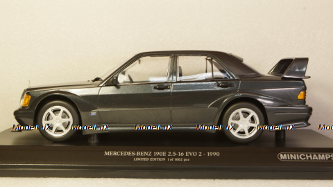 Mercedes 190E 2.5-16 EVO 1, blue/black,  Minichamps 1:18