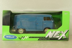 Volkswagen T1 bus box wagon blue 1963, 22095, Welly 1:24