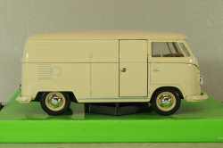 Volkswagen T1 bus box wagon beige 1963, WEL22095PV-CREAM, Welly 1:24