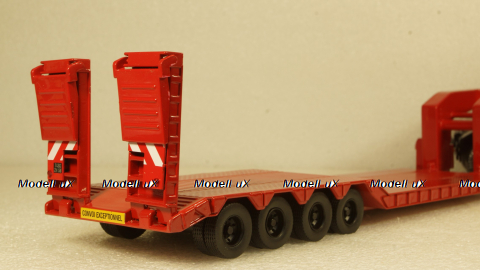 Berliet TB 015 M3 6x4 1960 white/red, low loader semitrailer, TTR024, IXO 1:43 Уценка!
