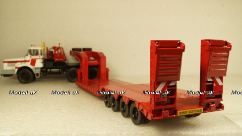 Berliet TB 015 M3 6x4 1960 white/red, low loader semitrailer, TTR024, IXO 1:43 Уценка!