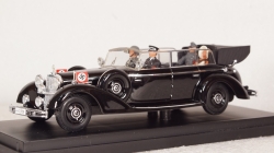 Mercedes 770K Cabriolet With Adolf Hitler Eva Braun SS, CAR023, RIO 1:43