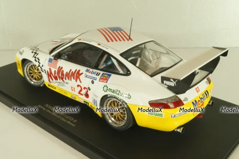 Porsche 911 (996) GT3R 2003, #23 winner Sebring 12hrs, Alex Job Racing GT Class, 80373, AutoArt 1:18