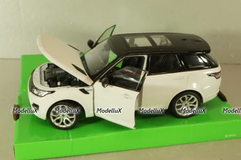 Range Rover sport 2010, white/black, WEL24059WHITE, Welly 1:24