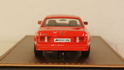 Mercedes S-class 560SEC 6.0 AMG (C126) coupe 1984, red, GLM Models 1:43