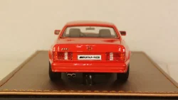 Mercedes S-class 560SEC 6.0 AMG (C126) coupe 1984, red, GLM Models 1:43