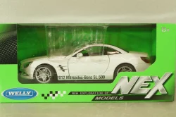 Mercedes SL 500 (R231) 2012, white roof, WEL24041H-White, Welly 1:24
