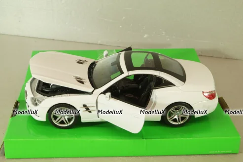 Mercedes SL 500 (R231) 2012, white roof, WEL24041H-White, Welly 1:24