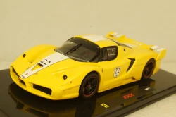 Ferrari FXX 2006, yellow with white stripe, Hot Wheels Elite 1:43
