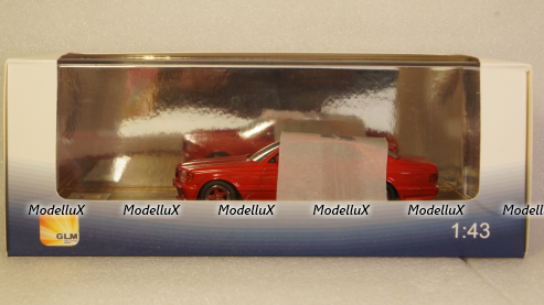Mercedes S-class 560SEC 6.0 AMG (C126) coupe 1984, red, GLM Models 1:43