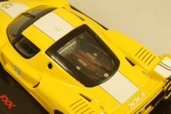 Ferrari FXX 2006, yellow with white stripe, Hot Wheels Elite 1:43