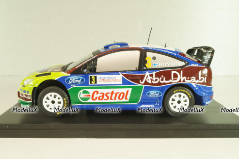 Ford Focus RS WRC #3 Rally Poland 2009, Hirvonen/Lehtinen, G113U016, WRC Collection, Hachette 1:24