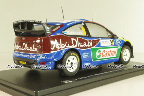 Ford Focus RS WRC #3 Rally Poland 2009, Hirvonen/Lehtinen, G113U016, WRC Collection, Hachette 1:24