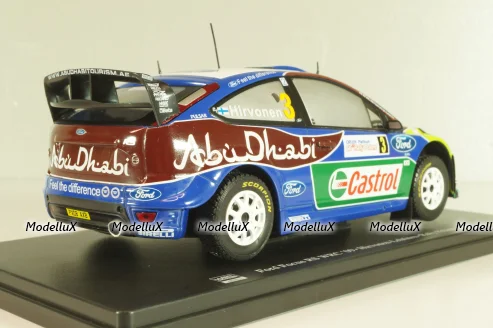 Ford Focus RS WRC #3 Rally Poland 2009, Hirvonen/Lehtinen, G113U016, WRC Collection, Hachette 1:24