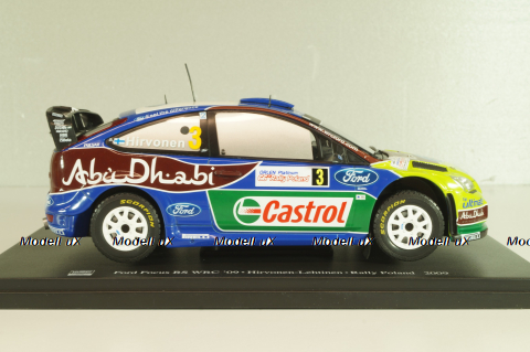 Ford Focus RS WRC #3 Rally Poland 2009, Hirvonen/Lehtinen, G113U016, WRC Collection, Hachette 1:24