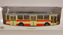 Троллейбус Skoda-14TR красно-бежевый, SSM4042, SSM 1:43 Уценка!