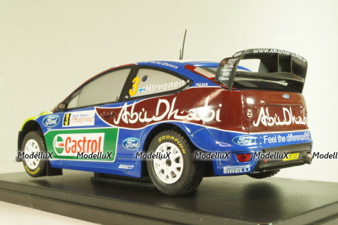 Ford Focus RS WRC #3 Rally Poland 2009, Hirvonen/Lehtinen, G113U016, WRC Collection, Hachette 1:24